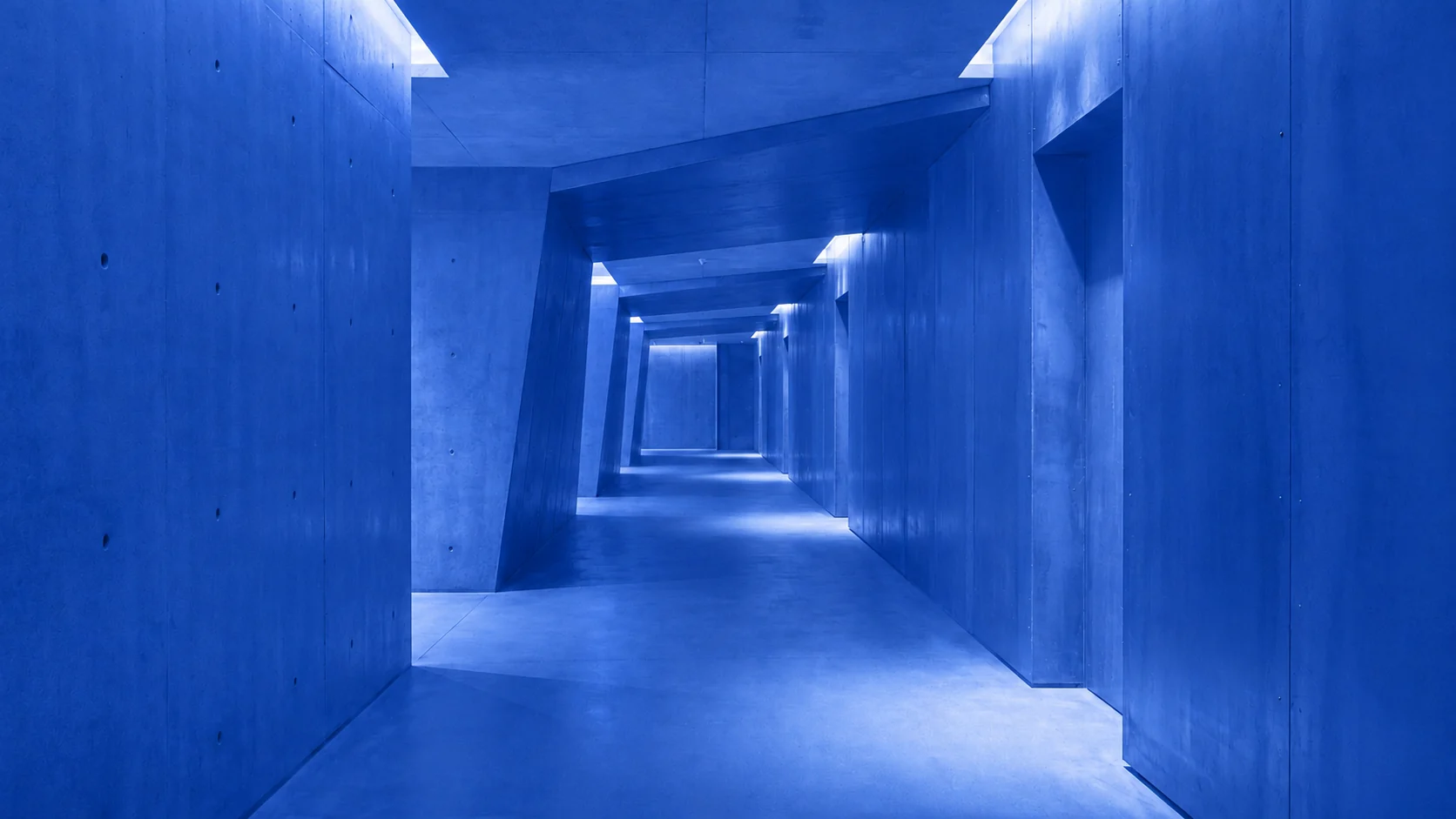 Concrete corridor