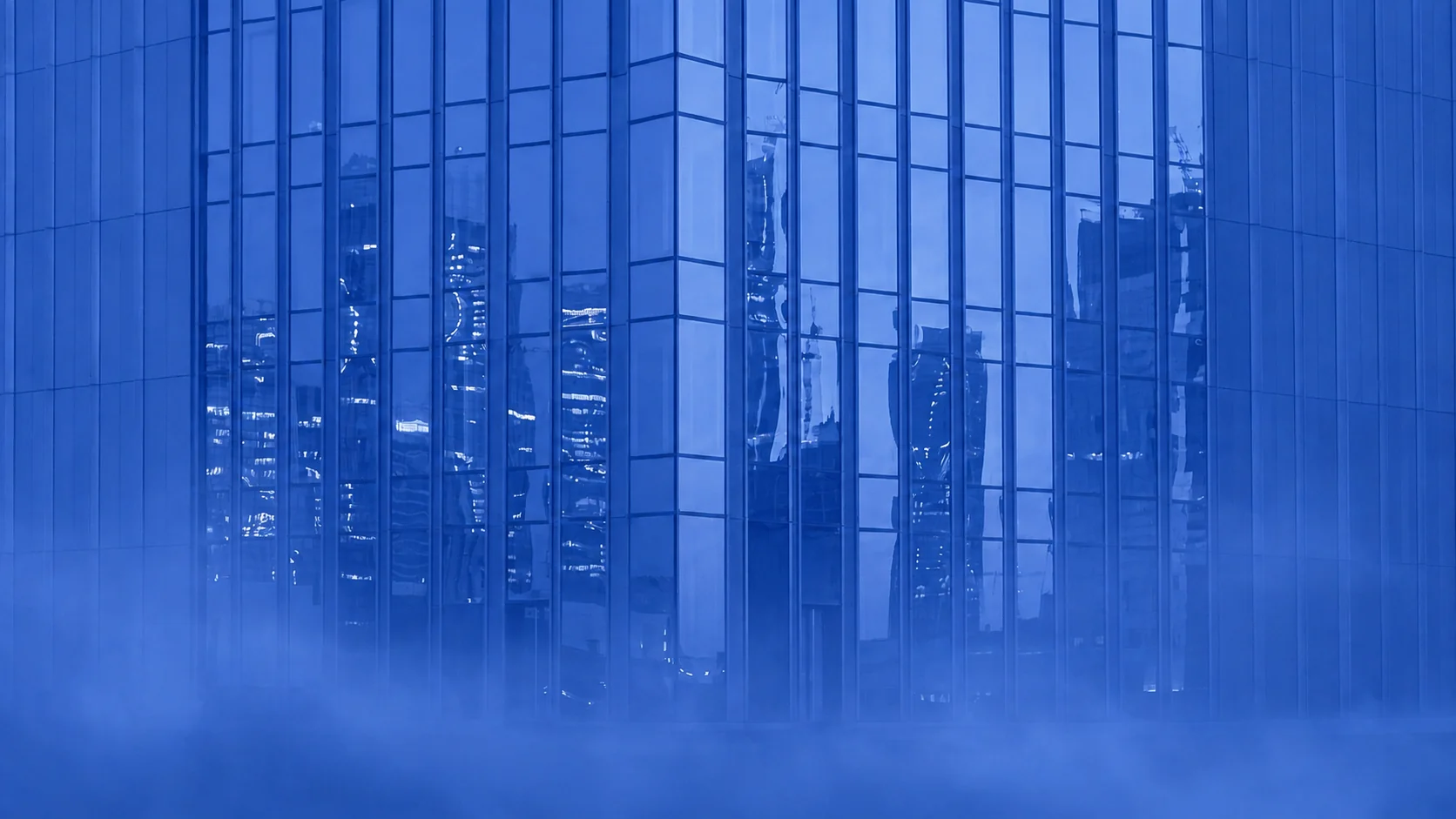 Glass facade